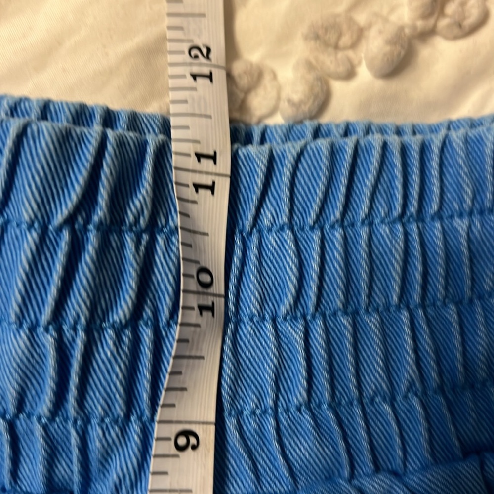 BDG Urban Outfitters Blue High-Rise Denim Shorts Frayed Hem – Size S – NWT - Picture 10 of 10
